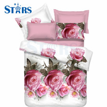 GS-FM3DRF-08 Hot selling 3d flower 100% polyester textile bed sheet printed fabric